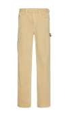 Tommy Jeans Jaimie Canvas Carpenter Pant In Tan
