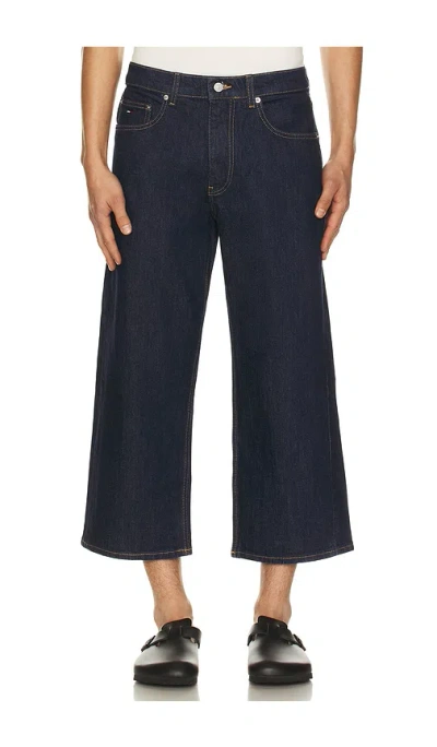 Tommy Jeans Jaimie Relaxed Straight Crop Jeans In Blue