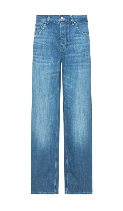 Tommy Jeans Jaimie Relaxed Straight Jeans In Medium Denim