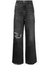 Tommy Jeans Claire Hr Wide Ag8081 Clothing In Black