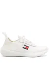 Tommy Jeans Knitted Low-tops Sneakers In Weiss