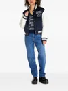 Tommy Jeans Letterman Jacket In Black