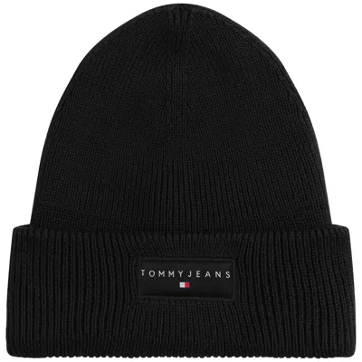 Tommy Jeans Linear Beanie Hat Black