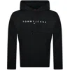 TOMMY JEANS TOMMY JEANS LINEAR FLAG LOGO HOODIE BLACK