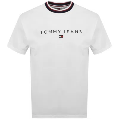 Tommy Jeans Linear Ringer T Shirt White