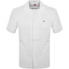 TOMMY JEANS TOMMY JEANS LINEN SHORT SLEEVE SHIRT WHITE