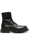 Tommy Jeans Logo-debossed Ankle Leather Boots In Black
