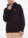 Tommy Jeans Logo Hoodie In Black
