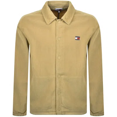 Tommy Jeans Logo Overshirt Beige