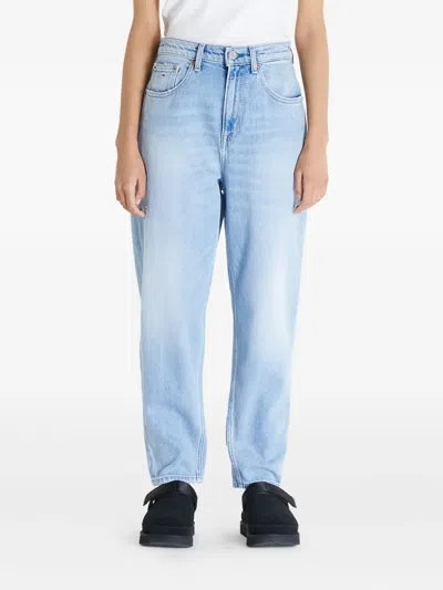 Tommy Jeans Logo-patch Jeans In Blue