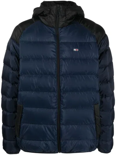 TOMMY JEANS LOGO-PATCH PADDED-DESIGN JACKET