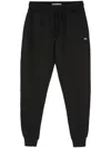 Tommy Jeans Logo-patch Tapered Trousers In Black