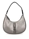 Tommy Jeans Logo-plaque Shoulder Bag In 银色