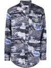 Tommy Jeans Logo-print Short-sleeve T-shirt In Blue