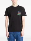 Tommy Jeans Logo-print T-shirt In Black