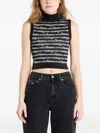 Tommy Jeans Logo-print Top In Black