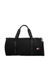 Tommy Jeans Logo-strap Duffle Bag In Black