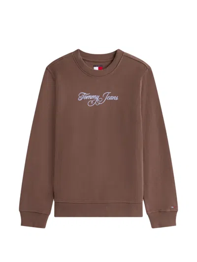 Tommy Jeans ロゴ スウェットシャツ In Brown