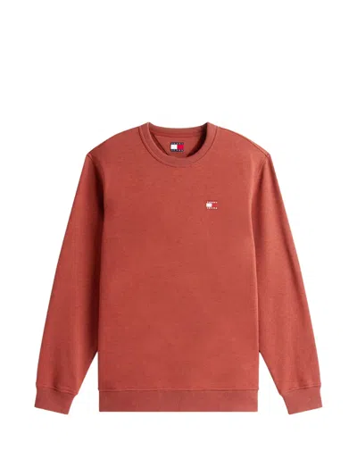 Tommy Jeans Logo Sweatshirt In Red