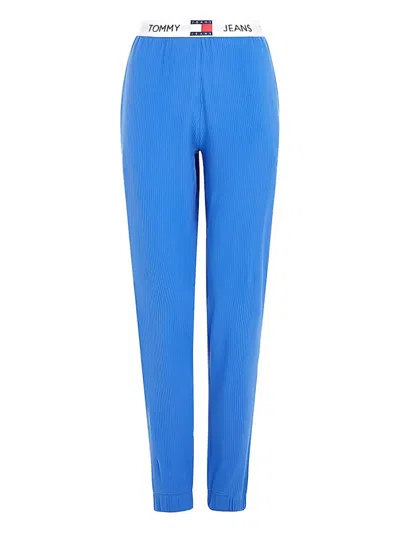 Tommy Jeans Logo-waistband Leggings In Blau
