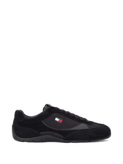 Tommy Jeans Logo-detail Sneakers In Black