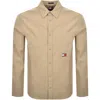 Tommy Jeans Long Sleeved Shirt Beige