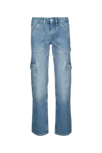 Tommy Jeans Low-rise Straight-leg Jeans In Blue