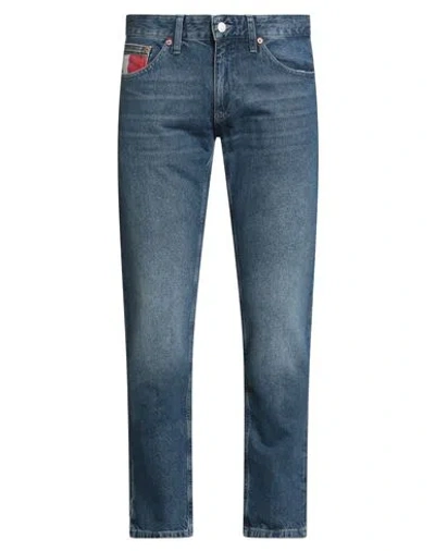 Tommy Jeans Man Jeans Blue Size 32w-32l Cotton