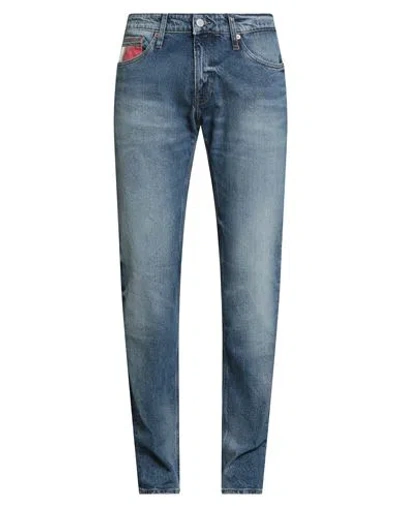 Tommy Jeans Man Jeans Blue Size 33w-34l Cotton, Elastane