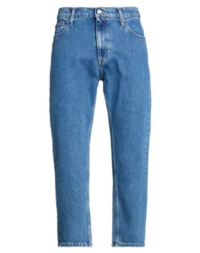 Tommy Jeans Man Jeans Blue Size 33w-30l Cotton, Recycled Cotton, Elastane