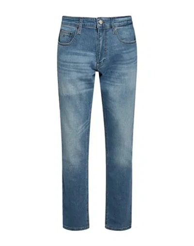Tommy Jeans Man Jeans Blue Size 33w-32l Cotton, Elastomultiester