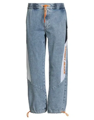 Tommy Jeans Man Jeans Blue Size S Cotton, Polyester