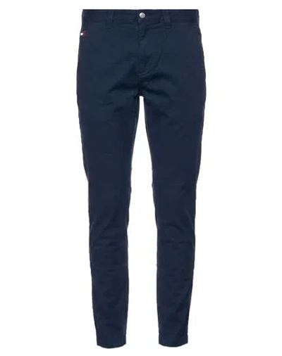 Tommy Jeans Man Pants Navy Size 29w-32l Cotton, Elastane In Blue