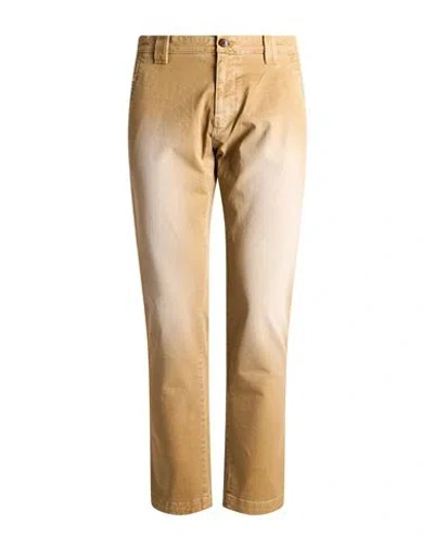 Tommy Jeans Man Pants Sand Size 27w-32l Cotton, Elastane In Beige