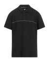 Tommy Jeans Man Polo Shirt Black Size Xl Cotton