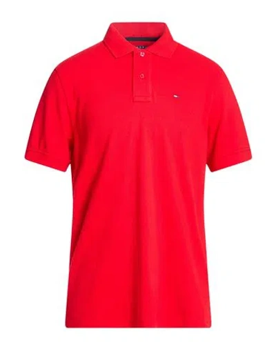 Tommy Jeans Man Polo Shirt Red Size L Cotton