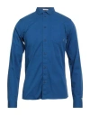 Tommy Jeans Man Shirt Blue Size Xs Cotton