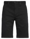 Tommy Jeans Man Shorts & Bermuda Shorts Black Size 32 Cotton, Elastane