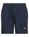 Tommy Jeans Man Shorts & Bermuda Shorts Navy Size S Cotton, Linen, Elastane In Navy Blue