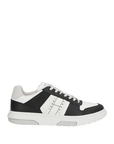 Tommy Jeans Man Sneakers Black Size 8 Leather