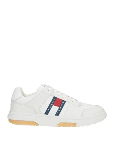 Tommy Jeans Man Sneakers White Size 10 Leather