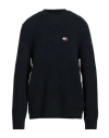 Tommy Jeans Man Sweater Midnight Blue Size L Acrylic, Polyamide, Wool, Elastane