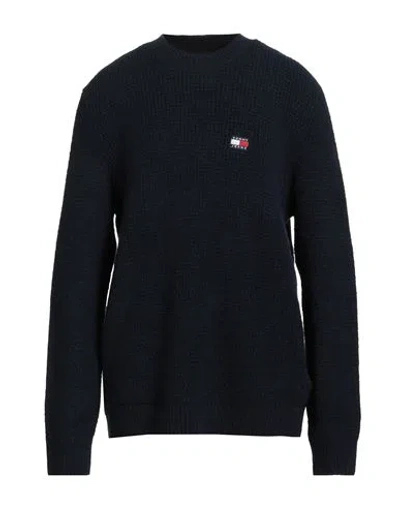 Tommy Jeans Man Sweater Midnight Blue Size L Acrylic, Polyamide, Wool, Elastane