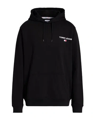 Tommy Jeans Man Sweatshirt Black Size Xxl Cotton