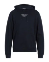 Tommy Jeans Man Sweatshirt Midnight Blue Size L Cotton, Elastane