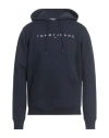 Tommy Jeans Man Sweatshirt Navy Size M Cotton, Polyester