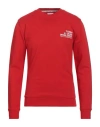 Tommy Jeans Man Sweatshirt Red Size S Cotton, Elastane In Red