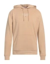 Tommy Jeans Man Sweatshirt Sand Size S Cotton, Elastane In Beige