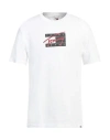 Tommy Jeans Man T-shirt White Size Xxxl Cotton In White
