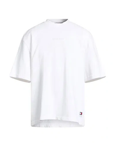 Tommy Jeans Man T-shirt Off White Size M Cotton